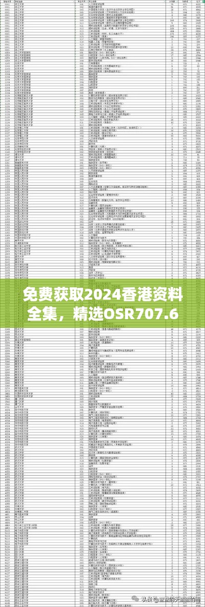 免费获取2024香港资料全集，精选OSR707.6专业版下载