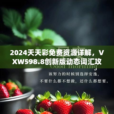 2024天天彩免费资源详解，VXW598.8创新版动态词汇攻略