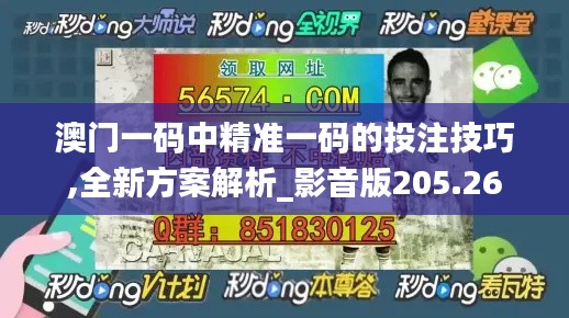 澳门一码中精准一码的投注技巧,全新方案解析_影音版205.26