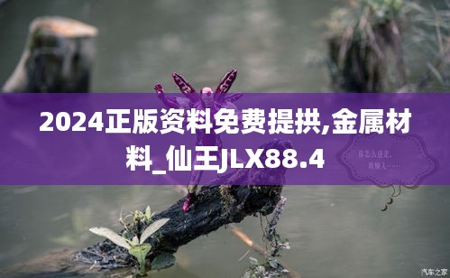 2024正版资料免费提拱,金属材料_仙王JLX88.4