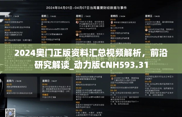 2024奥门正版资料汇总视频解析，前沿研究解读_动力版CNH593.31