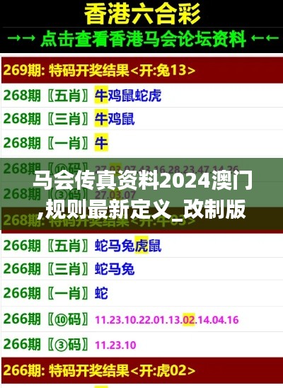 马会传真资料2024澳门,规则最新定义_改制版NAI735.3