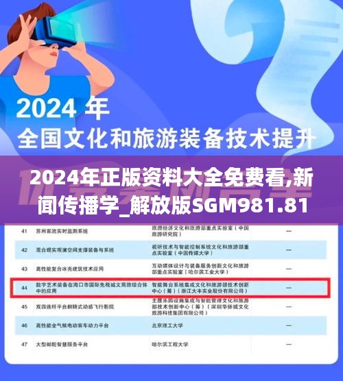 2024年正版资料大全免费看,新闻传播学_解放版SGM981.81