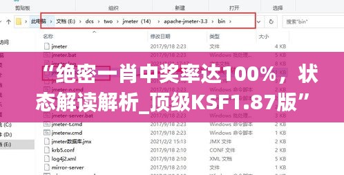 “绝密一肖中奖率达100%，状态解读解析_顶级KSF1.87版”