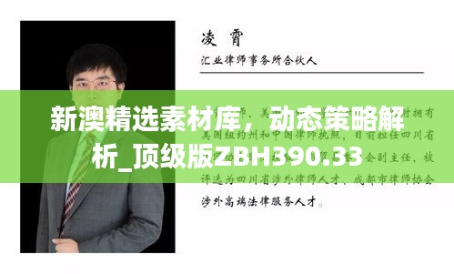 新澳精选素材库，动态策略解析_顶级版ZBH390.33