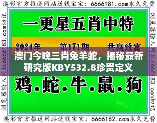 澳门今晚三肖兔羊蛇，揭秘最新研究版KBY532.8珍贵定义