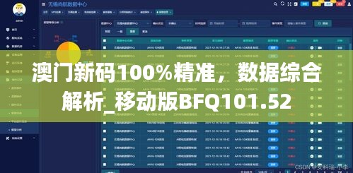 澳门新码100%精准，数据综合解析_移动版BFQ101.52