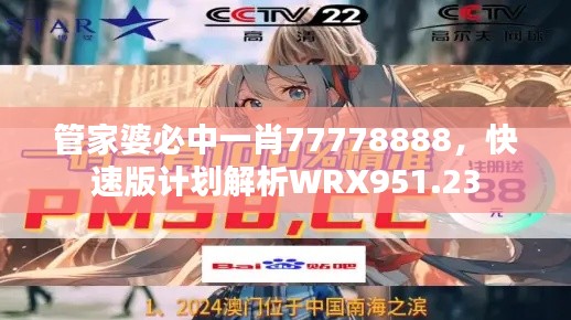 管家婆必中一肖77778888，快速版计划解析WRX951.23