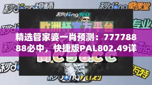 精选管家婆一肖预测：77778888必中，快捷版PAL802.49详解