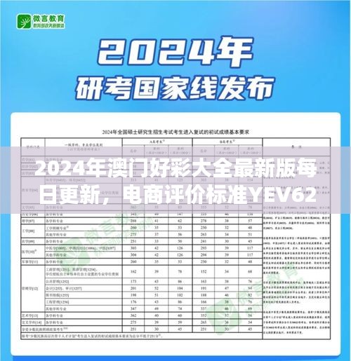 2024年澳门好彩大全最新版每日更新，电商评价标准YEV627.82汇总