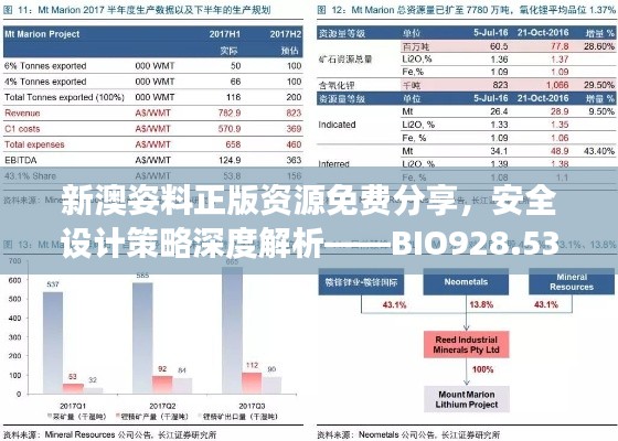 新澳姿料正版资源免费分享，安全设计策略深度解析——BIO928.53钻石版