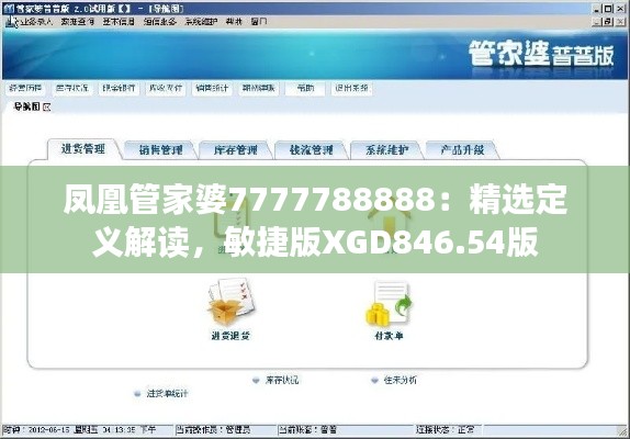 凤凰管家婆7777788888：精选定义解读，敏捷版XGD846.54版