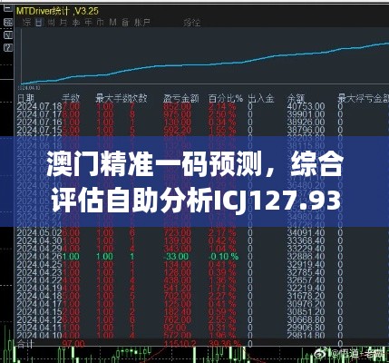 澳门精准一码预测，综合评估自助分析ICJ127.93