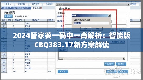 2024管家婆一码中一肖解析：智能版CBQ383.17新方案解读