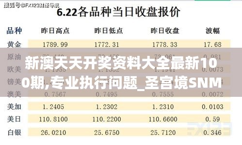 新澳天天开奖资料大全最新100期,专业执行问题_圣宫境SNM221.52