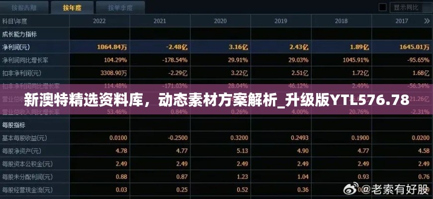 新澳特精选资料库，动态素材方案解析_升级版YTL576.78