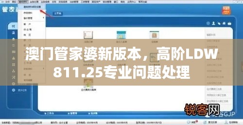 澳门管家婆新版本，高阶LDW811.25专业问题处理