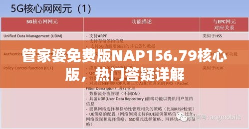 管家婆免费版NAP156.79核心版，热门答疑详解