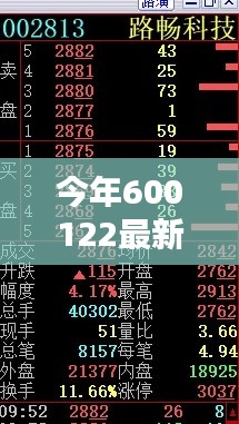 掌握关键信息，今年600122最新消息详解与深度剖析