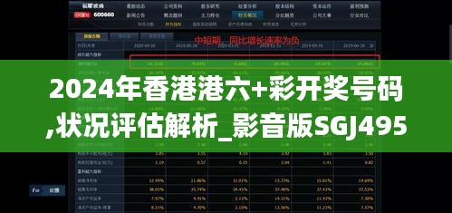 2024年香港港六+彩开奖号码,状况评估解析_影音版SGJ495.4