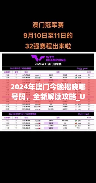 2024年澳门今晚揭晓哪号码，全新解读攻略_UYV152.39尊贵版