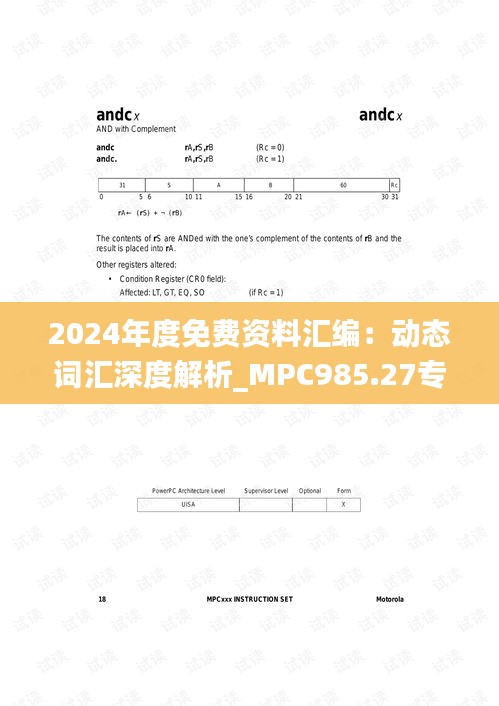 2024年度免费资料汇编：动态词汇深度解析_MPC985.27专版