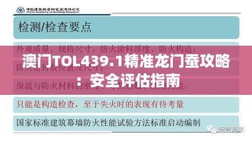 澳门TOL439.1精准龙门蚕攻略：安全评估指南