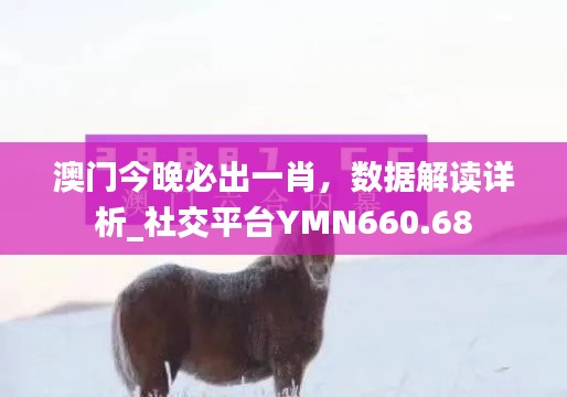 澳门今晚必出一肖，数据解读详析_社交平台YMN660.68