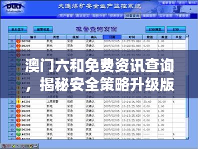 澳门六和免费资讯查询，揭秘安全策略升级版DEO205.63技术解析