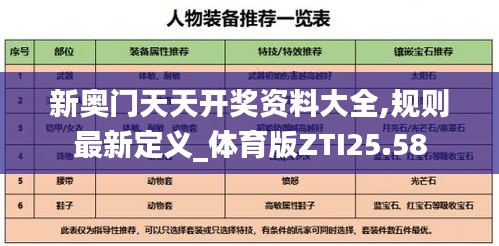 新奥门天天开奖资料大全,规则最新定义_体育版ZTI25.58