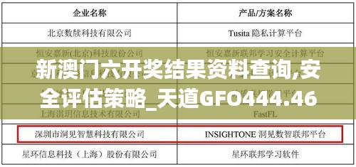 新澳门六开奖结果资料查询,安全评估策略_天道GFO444.46