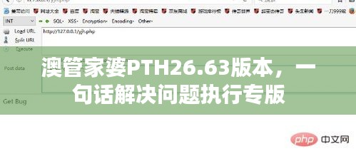 澳管家婆PTH26.63版本，一句话解决问题执行专版