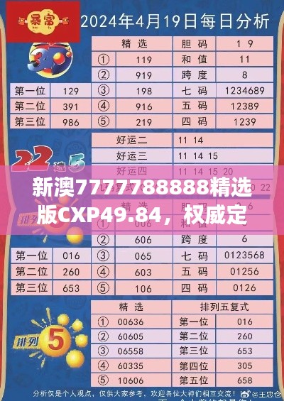 新澳7777788888精选版CXP49.84，权威定义解读