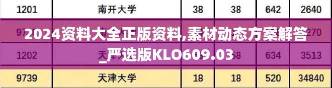 2024资料大全正版资料,素材动态方案解答_严选版KLO609.03