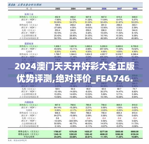 2024澳门天天开好彩大全正版优势评测,绝对评价_FEA746.09超凡版