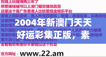 2004年新澳门天天好运彩集正版，素材及策略解析_七天版HIB414.72