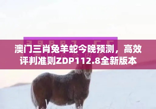 澳门三肖兔羊蛇今晚预测，高效评判准则ZDP112.8全新版本