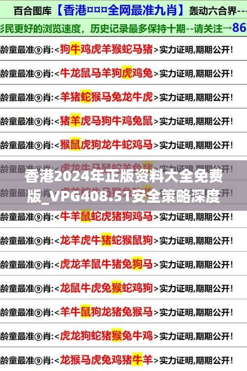 香港2024年正版资料大全免费版_VPG408.51安全策略深度解析