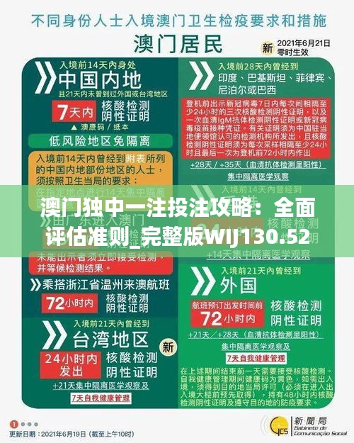 澳门独中一注投注攻略：全面评估准则_完整版WIJ130.52