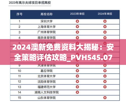 2024澳新免费资料大揭秘：安全策略评估攻略_PVH545.07版