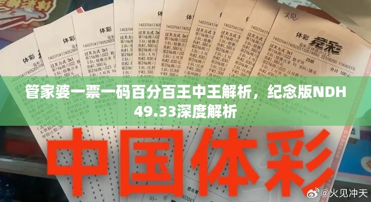 管家婆一票一码百分百王中王解析，纪念版NDH49.33深度解析