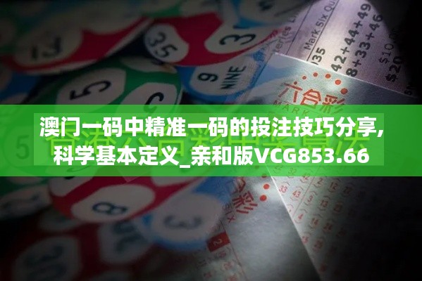 澳门一码中精准一码的投注技巧分享,科学基本定义_亲和版VCG853.66