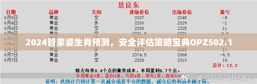 2024管家婆生肖预测，安全评估策略宝典OPZ502.1