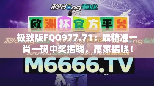 极致版FQO977.71：最精准一肖一码中奖揭晓，赢家揭晓！