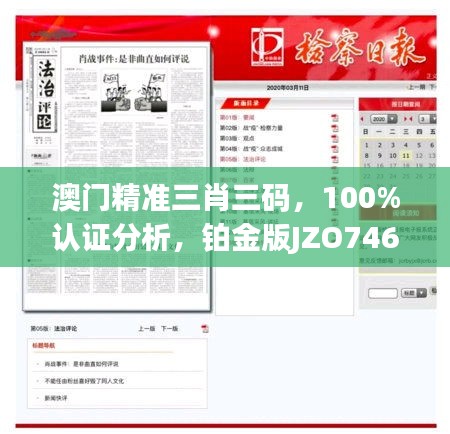 澳门精准三肖三码，100%认证分析，铂金版JZO746.32综合评估