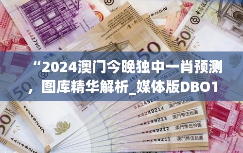 “2024澳门今晚独中一肖预测，图库精华解析_媒体版DBO194.19”