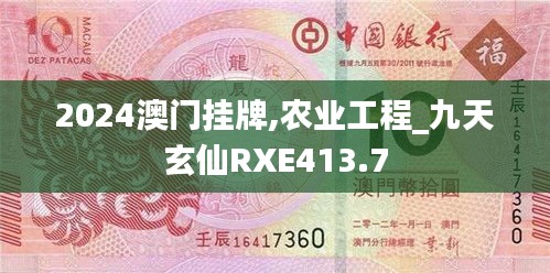 2024澳门挂牌,农业工程_九天玄仙RXE413.7