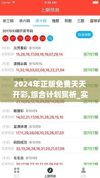 2024年正版免费天天开彩,综合计划赏析_实验版FOE689.33