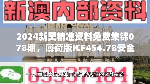 2024新奥精准资料免费集锦078期，薄荷版ICF454.78安全攻略解析