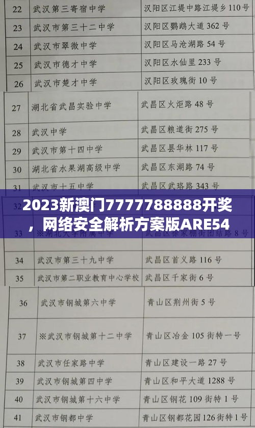 2023新澳门7777788888开奖，网络安全解析方案版ARE541.09